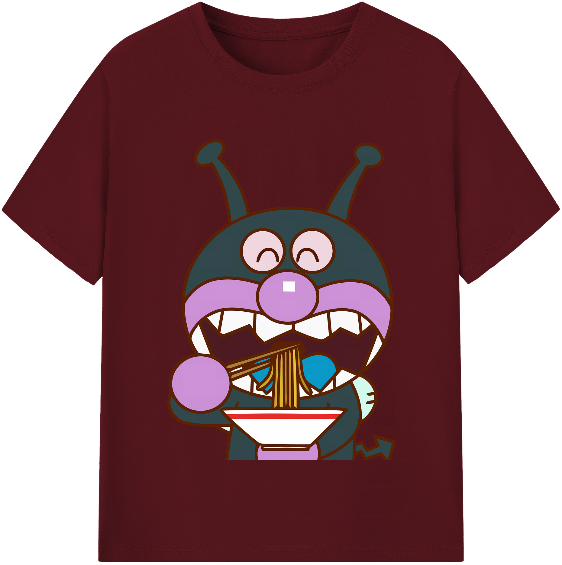（画像用） アンパンマン Anpanman 綿100％半袖Tシャツ（フロントプリント）